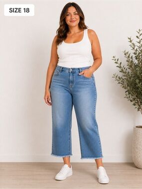 d&co Denim + Company Raw Hem Jeans | Size 18